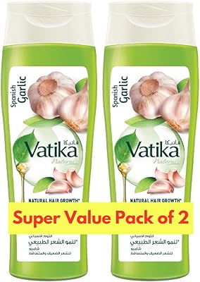 Natural shampoo for hair growth with Spanish Vatican Naturals | For weak and drooping hair | With nourishing Vatika oils | 2-2x400 ml super economical pack.. Your ultimate shopping destination, DIAYTAR NIGERIA combines extensive selection with affordable shipping.