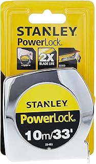 Powerlock Stanley's classic ribbon meter 10 m - 33 feet - 0-33-463T.. DIAYTAR NIGERIA: Empowering Nigerians with access to affordable products delivered within 8 days.