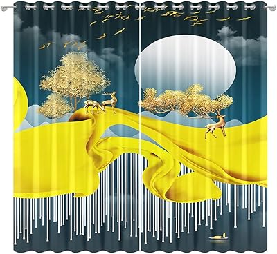 2021 Children's bedroom curtain, living room, balcony, blackout decorative curtain, office, hotel, insulating curtain - 2 rooms, 1 m x 2.7 m.. Experience the convenience of boundless shopping with DIAYTAR NIGERIA's affordable platform and quick shipping.