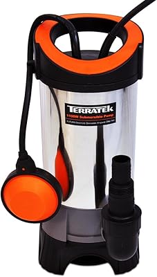 Submersible water pump Teratec 1 100 W in stainless steel, suitable for pumping dirty water, ideal for swimming pools, throws, large ponds and more.. Your complete shopping solution, DIAYTAR NIGERIA offers extensive choice with competitive prices and delivery.