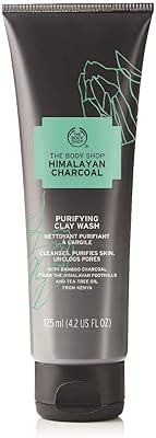 The body shop himalian charcoal purifying clay wash pour femme, 120 ml, blanc, 120 ml (paquet de 1).. DIAYTAR NIGERIA: Making online shopping accessible with affordable prices and nationwide delivery service.