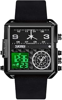 Digital sports watch for men display LED square large dial.. Discover the convenience of DIAYTAR NIGERIA's vast product range delivered affordably in 5-8 days.