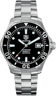 TAG Heuer Watch WAN2110.BA0822 Aquaracer 5 in stainless steel with black dial.. Nigeria's favorite online shopping platform, DIAYTAR offers unbeatable prices and delivery within a week.