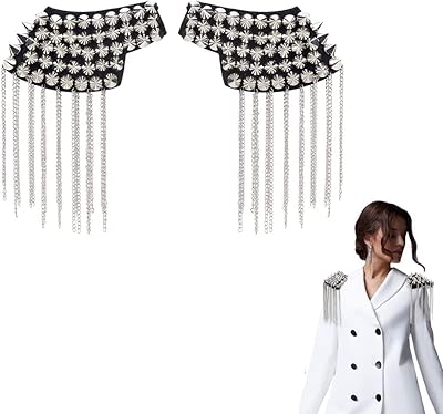1 pair of fringed chain shoulder and shoulder acorns, costume accessories for women and men.. Your everyday shopping solution, DIAYTAR NIGERIA offers variety and value delivered within 8 days.