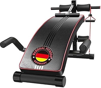 Robust seated bench Marshall Fitness with spring resistance strip and pump bars - MFDS -1833.. Your trusted shopping partner, DIAYTAR NIGERIA offers extensive selection with quick delivery options.