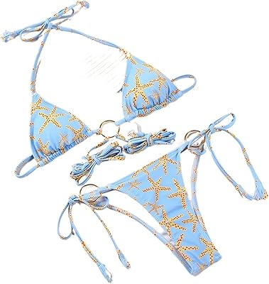 Bikini swimsuit adjustable for women, openwork swimsuit, bikini set (color: blue, size: m).. Shop for less and receive more with DIAYTAR NIGERIA's expansive e-commerce platform and nationwide delivery.