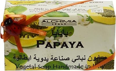 Vegetarian soap bar at the Shimiya 200 grams papaya.. Experience the ultimate in shopping convenience with DIAYTAR NIGERIA's vast catalog and 5-8 day delivery.