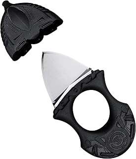 Fixed blade knife extra small huao, 440c stainless steel blade 0.8 inch with ABS handle, mini EDC cutting knife gift box (black).. Shop smarter, not harder with DIAYTAR NIGERIA - thousands of products at your fingertips with affordable delivery.