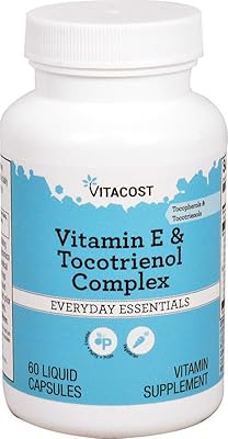 Vitamin E and Tocotriénol Vitacost complex - 60 liquid vegetable capsules.. Unlock endless possibilities with DIAYTAR NIGERIA's affordable marketplace and reliable delivery service.