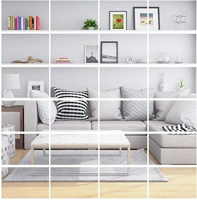 24 Self-adhesive Flexible Flexible Plastic Mirror Leaves Without Glass for Home Decoration, 6x9.. DIAYTAR NIGERIA: Redefining online shopping with unbeatable prices and consistent delivery times.