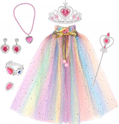 Goodrun set of princess cape costumes for girls skirt and sail with tiaras.. Quick delivery. Quality products. Great deals. That’s DIAYTAR Nigeria.