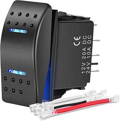 Waterproof rocking switch with DPDT 7 -pin steps button 12v.. Experience the convenience of online shopping with DIAYTAR NIGERIA's reliable 5-8 day delivery service.