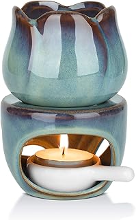 Removable wax Burner Essential Oil burner Ceramic Aromatherapy Waxer Tarte Warm Candle Diffuser For the House Decor Decor Novelty (Curgery included).. Your one-click solution to affordable shopping, DIAYTAR NIGERIA delivers quality products nationwide.