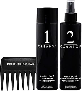 John Rena Fiberlove Shampoo and Post-Shampoo box 250 ml and wide tooth comb.. Unlock endless possibilities with DIAYTAR NIGERIA's affordable marketplace and reliable delivery service.