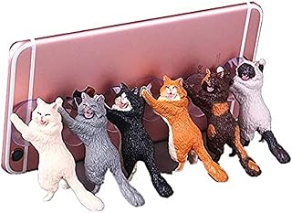 Free Rotation Phone Support Pattern 6 Cute Cats with Pressure Adhesive for Smartphones Tablets.. Nigeria's favorite online shopping platform, DIAYTAR offers unbeatable prices and delivery within a week.