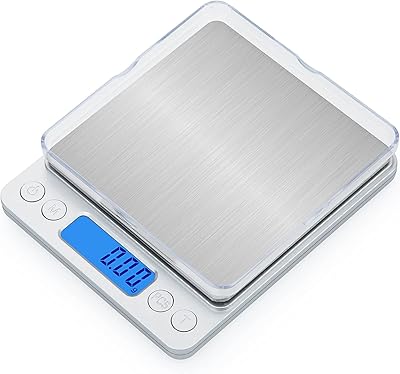Multifunction digital kitchen balance, high precision electronic weight, measurement in grams and oz, for pastry, kitchen and jewelry. LCD screen, Tare function, 2 trays. (500g/0.01g).. DIAYTAR NIGERIA brings the marketplace home to you with affordable prices and delivery in 5-8 days.