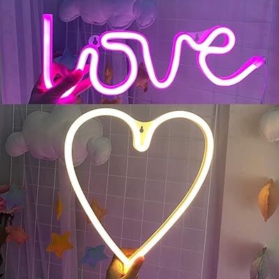 Signs with lightning neon, creative LED light panel for wall decoration, birthday party, children's bedroom, bedroom, wedding (hot white) zy-LT310J.. Shop like never before with DIAYTAR NIGERIA's comprehensive marketplace and budget-friendly shipping.