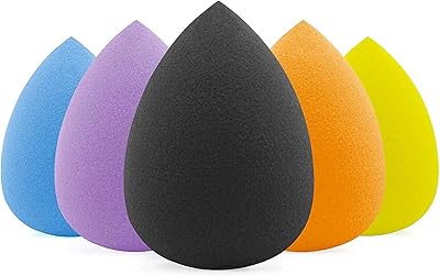 Set of makeup sponges The White Shop 5 Pieces Mixture of Fond of Impeccable foundation for liquids, creams and powders without latex (P-Colorful).. From checkout to your doorstep in less than a week — DIAYTAR Nigeria.