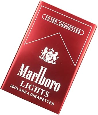 Swwlkj Cigarettes Cigarettes in aluminum alloy that can contain 20 cigarettes, sliding cover, retractable automatic portable ultra-thin, red, marlboro.. You choose it, we deliver it — DIAYTAR Nigeria makes shopping easy.