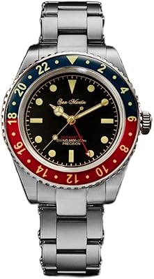 New San Martin 6542 Luxury GTM Sapphire Crystal 20 Bar Luminous Dial And Speakers Automatic Mechanical Watches in Stainless Steel For Men.. Shop local, shop fast — DIAYTAR Nigeria delivers across the country.