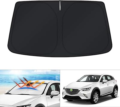 KUST Personalized sun adapted to the windshield for Mazda CX-30 2019-2023 CX30 Foldable sun blocked UV to keep your car in the.. DIAYTAR NIGERIA: Where every shopping need is fulfilled with affordable prices and nationwide shipping.
