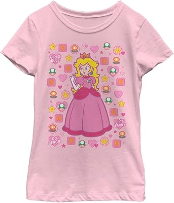 Peachton Nintendo T-shirt for girls.. Shop with purpose at DIAYTAR NIGERIA, where diverse selection meets budget-friendly nationwide delivery.