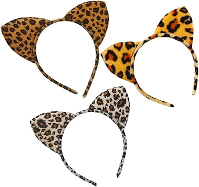 Toyvian 3 -piece Cat ear headband leopard ear bands for Halloween.. DIAYTAR NIGERIA: Redefining e-commerce with affordable prices and reliable nationwide shipping.