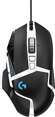 High performance gaming mouse Logitech G502 Hero Special edition, 16K hero sensor, 16,000 dpi, RGB, adjustable weight, 11 programmable buttons, internal memory, PC/Mac - Black/White.. Thousands of items at your fingertips — DIAYTAR Nigeria makes it happen.
