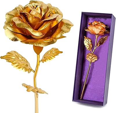 Halamoodo Creative Rose Flower in 24 Carat Romantic Gift Gift For her with her.. Your ultimate shopping destination, DIAYTAR NIGERIA combines extensive selection with affordable shipping.