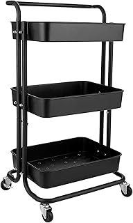 Driven storage trolley with 3 levels Babyshell swivel metal carriage with handle.. Explore the biggest product variety online — only at DIAYTAR Nigeria.