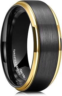 Wedding ring in tungsten carbide plated gold black and pink gold 8 mm for unisex.. Discover why thousands choose DIAYTAR NIGERIA for affordable products delivered in less than a week.