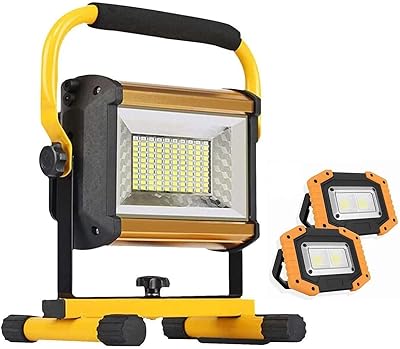 Portable rechargeable LED pockets 100 W | IP65 waterproof for emergency safety, automotive repair and construction sites.. Your complete retail destination, DIAYTAR NIGERIA combines extensive variety with prompt delivery.