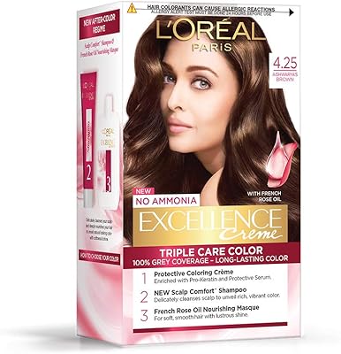 Coloring cream Excellence L'Oréal Paris, 4.25 chestnut, 72 ml + 100 g.. Shop with purpose at DIAYTAR NIGERIA and receive your purchases at unbeatable prices within the week.