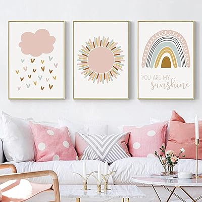 BKZIWIN MURAL ART IMPRESSED WITHOUT BOHED CONDITION WITH CROUND COLORS AND SUN NOGES ON Canvas For Decoration Of Children's Bedroom Girls, House, Bedroom, Class Room, Crèche.. Discover endless shopping possibilities at DIAYTAR NIGERIA, with budget-friendly prices and reliable delivery.