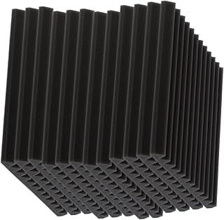 Acoustic foam panels, 30 x 30 x 2.5 cm, soundproofed foam panels 12 pieces for homemade cinema recording studios (black).. DIAYTAR NIGERIA: Your one-stop e-commerce destination with affordable prices and nationwide delivery in 5-8 days.