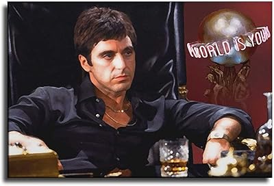 Scarface design poster of L.E.B.G. in fabric to decorate the living room and the bedroom.. DIAYTAR NIGERIA provides endless shopping possibilities with affordable prices and prompt delivery service.