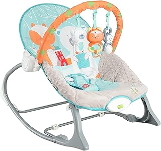 Baby rocking chair with soothing vibrations, multi-position tilting, 3 points and toys for removable baby, portable rocking chair for children from 0 to 2 years old for boys and girls (blue).. Buy better with DIAYTAR Nigeria — the ultimate e-commerce platform in Nigeria.