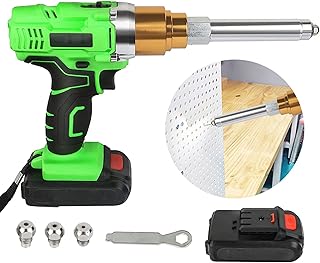 26 V wireless electric rivets pistol, portable rechargeable rivet pistol 2.4 mm-5.0 mm with LED light 2 x battery.. DIAYTAR NIGERIA brings affordable shopping solutions to every corner of Nigeria in just 5-8 days.