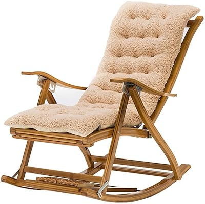 Folding rocking armchair, tilting chair, long bamboo chair, long chair, balcony, living room, beach, terrace, tilting chair for pregnant women (purple A) (beige b).. Shopping has never been easier — DIAYTAR Nigeria delivers it all in 5–8 days.