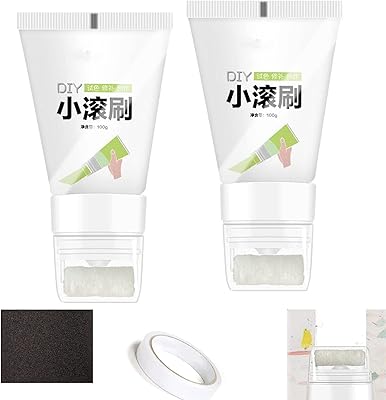 Mini Roller Paint Roll Brush Latex - Mastic Paint Repair Mastic Roller, Cream wall repair kit, Dirty lid for the renovation of the walls (white).. Your daily needs delivered to your door — DIAYTAR Nigeria style.