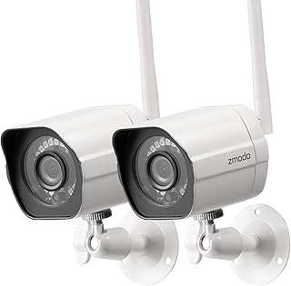 Zmodo external wireless security camera system, 2 WiFi 1080p FHD IP cameras for home, interior and outside with night vision, compatible with Alexa.. DIAYTAR NIGERIA transforms online retail with our affordable platform and dependable shipping service.