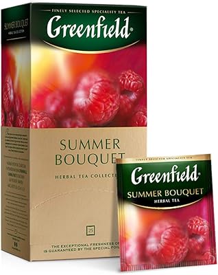 Greenfield herbal tea, summer bouquet, 25 tea sachets, pack of 10.. DIAYTAR NIGERIA brings the market to your screen with thousands of affordable products delivered to your door.