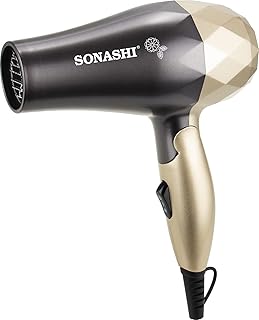 Mini Portable Sonashi 1200 W foldable traveling dryer-golden black, shd-5008.. Discover thousands of products on DIAYTAR Nigeria with delivery between 5 to 8 days across the country.