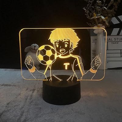 LED night light 3D illusion, tactile anime figurine, Captain Tsubasa Ozora Tsubasa night lamp, Japanese manga, nice gift, lighting for children.. Shop with confidence at Nigeria's leading affordable e-commerce platform with reliable delivery services.
