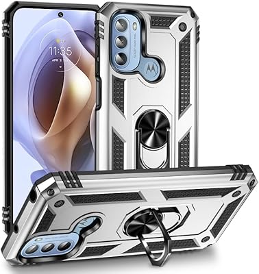 BGM shell compatible with Motorola Moto G31 / G41, TPU antichoc phone case + PC with silver support.. DIAYTAR NIGERIA combines affordability with convenience, delivering your purchases within 5-8 days.