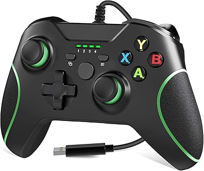 Doeek wired controller for Xbox One Gaming Controller USB Joypad Joypad with Double Vibration Helmet Take for Xbox One/S/X/Steam/PC Windows 7/8/10 (Black).. Your complete shopping solution, DIAYTAR NIGERIA offers extensive choice with competitive prices and delivery.