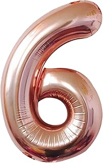Ballon number 6 in pink gold for 6th anniversary.. Thousands of items, all priced just right — shop DIAYTAR Nigeria today.