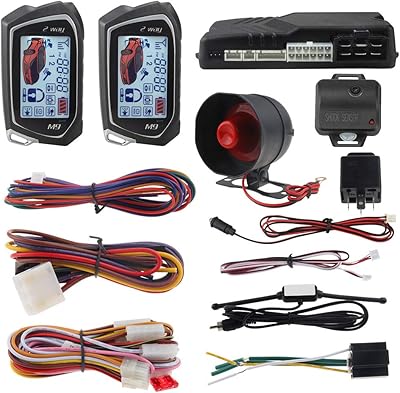 2-way Easyguard EC201-M9 2-lane car alarm system with large LCD screen of 1.73 ", remote view and shock warning timer DC12V.. Shop smarter with DIAYTAR NIGERIA's vast product range and budget-friendly delivery within the week.