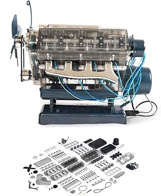 DABMRE DIY 8 -cylinder car engine assembly kit, model of construction desk for adult and children over 12 years old, not assembled.. DIAYTAR NIGERIA: Where shopping is affordable, selection is vast, and delivery is always reliable.