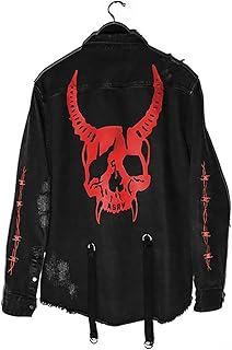Decreeed denimed denim jacket for men, Hip Hop Punk Hip Punk Streetwear Jacket.. Get the deals you love and the delivery speed you need at DIAYTAR Nigeria.